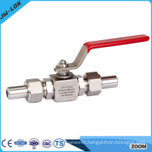 High quality stainless steel mini Bar stock ball valve with Handle